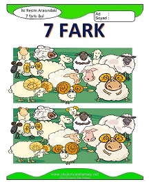 İki Resim Arasındaki Farkı Bul Etkinliği